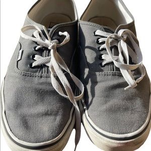 Vans lace up canvas mens size 13 grey nice used condition